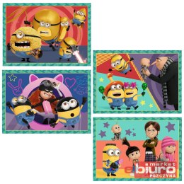 PUZZLE 4W1 ZWARIOWANE MINIONKI 34648 TREFL