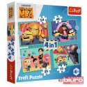 PUZZLE 4W1 ZWARIOWANE MINIONKI 34648 TREFL