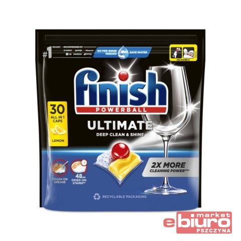 TABLETKI DO ZMYWARKI FINISH ULTIMATE ALL IN ONE A'30 LEMON