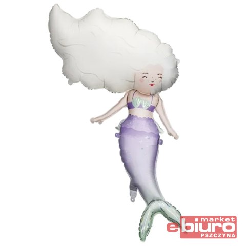 BALON FOLOWY SYRENA 72X52CM MIX PARTYDECO