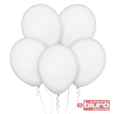 BALONY DECOMEX 11" PASTEL WHITE 100SZT GODAN