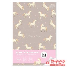 BLOK RYSUNKOWY A4 50 90G UV CUTE GIRL INTERDRUK