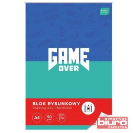 BLOK RYSUNKOWY A4 50 90G UV GAME OVER INTERDRUK