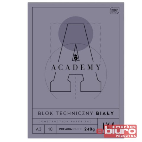 BLOK TECHNICZNY A3 10 240G ACADEMY INTERDRUK