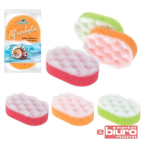 GĄBKA KĄPIELOWA AFRODYTA MIX KOLORÓW RAVI