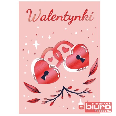 KARNET B6 WALENTYNKI KŁÓDKI HENRY