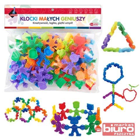 KLOCKI MAŁYCH GENIUSZY LICZMANY ZWIERZĄTKA 34 EL