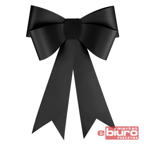 KOKARDA DEKORACYJNA DIY CZARNA 55X71CM PARTYDECO