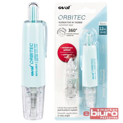 KOREKTOR OVAL W TAŚMIE 5MM X 6M QSR-506/1R NIEBIES