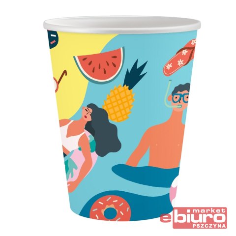 KUBECZKI PAP SUMMER LET'S PARTY 250ML 6 SZT GODAN