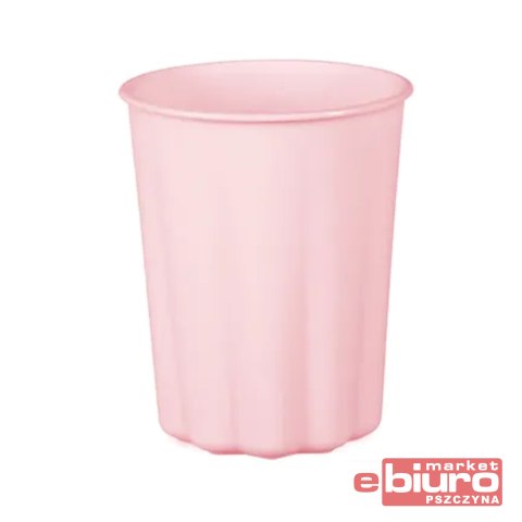 KUBECZKI PLASTIKOWE FALBANKA 220ML RÓŻOWY A'4 PART
