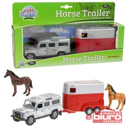 LAND ROVER Z PRZYCZEPĄ DO TRANSPORTU KONI HIPO