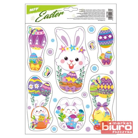 NAKLEJKA NA OKNO WIELKANOC VE012 21X30CM 2221782