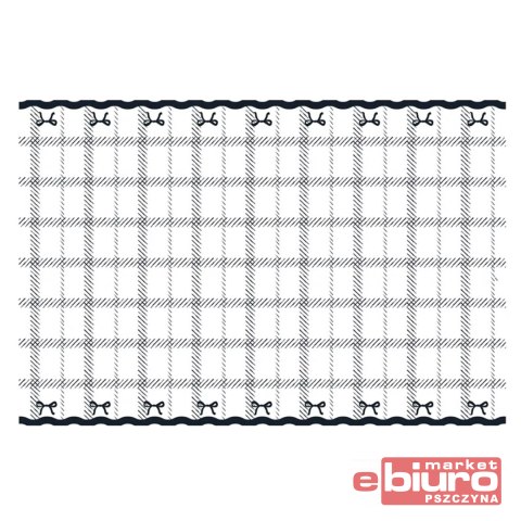 OBRUS Z KOKARDKAMI MIX KOL 180X120CM PARTYDECO