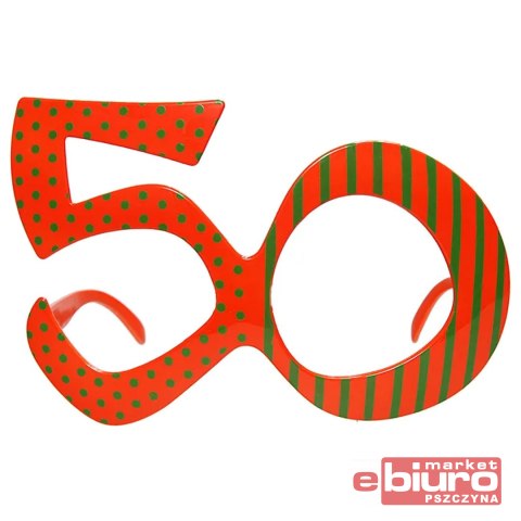 OKULARY 50 POMARAŃCZ PARTYDECO