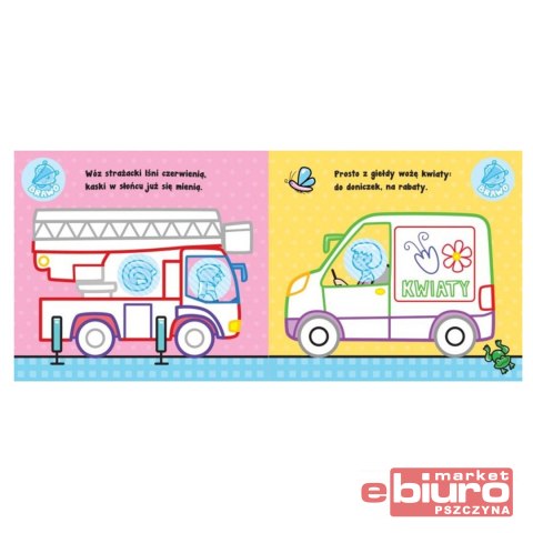 POJAZDY NA ULICY. PIERWSZA KOLOROWANKA