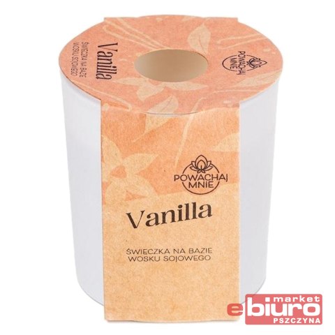 ŚWIECZKA SOJOWA VANILLA BIAŁA 130ML PAVONCELLA