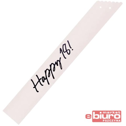 SZARFA HAPPY 18 KREM 76CM PARTYDECO