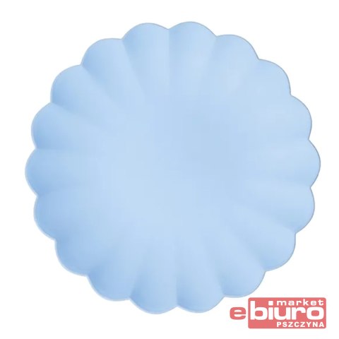 TALERZYKI PLASTIK FALBANKA 22X22CM BŁĘKIT A'4 PART