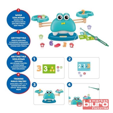 WAGA ARYTMETYCZNA KRAB Z MAGNESAMI 4W1 ASKATO