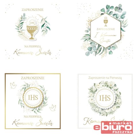 ZAPROSZENIE KOMUNIA ZPB PREMIUM A'5 ARMIN