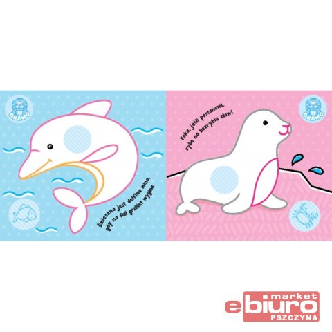 ZWIERZĘTA MORSKIE.KOLOROWANKA Z GRUBYM OBRYSEM