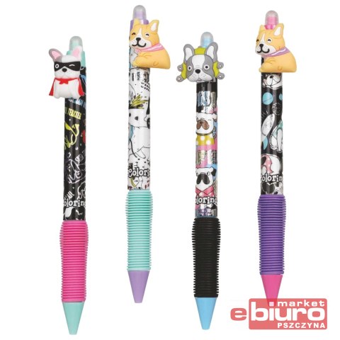 COLORINO DŁUGOPIS WYMAZYWALNY AUTOMAT DOG CLOTHES