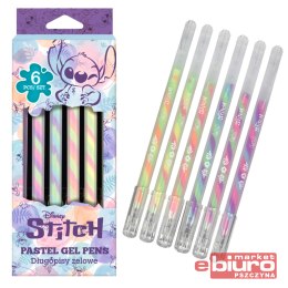 DISNEY FASHION DŁUGOPISY ŻELOWE 6SZT STITCH PASTEL