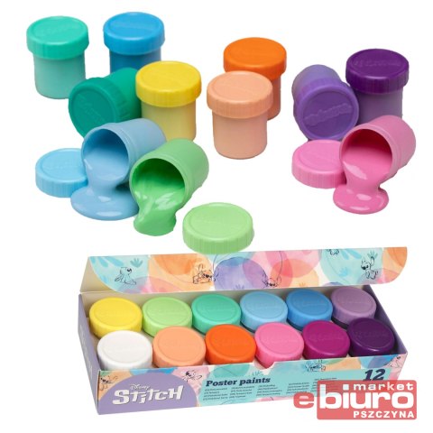 DISNEY FASHION FARBY PLAK 20ML 12KOL PASTEL STITCH