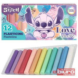 DISNEY FASHION PLASTELINA 12 KOL. PASTEL STITCH