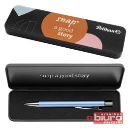 DŁUGOPIS SNAP K10 METALLIC FROSTED BLUE PELIKAN