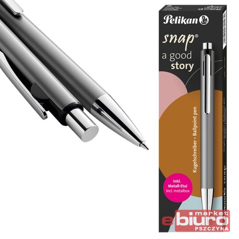 DŁUGOPIS SNAP K10 METALLIC PLATINUM PELIKAN
