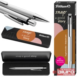DŁUGOPIS SNAP K10 METALLIC SILVER PELIKAN