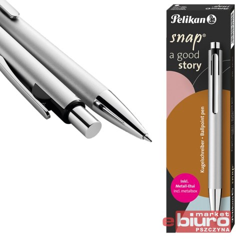 DŁUGOPIS SNAP K10 METALLIC SILVER PELIKAN
