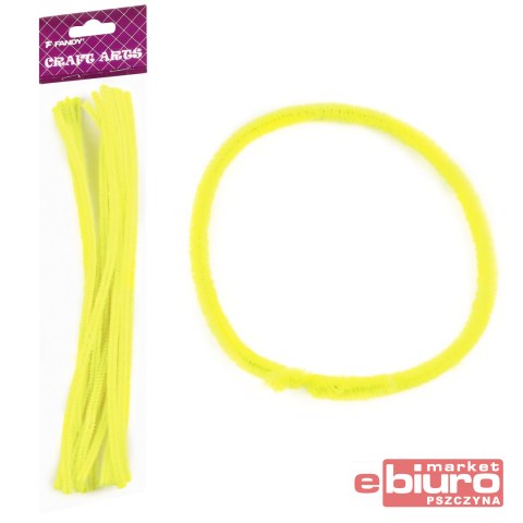 DRUCIKI KREATYWNE ŚR 6 MM DŁ 30CM 15 SZT ŻÓŁTE