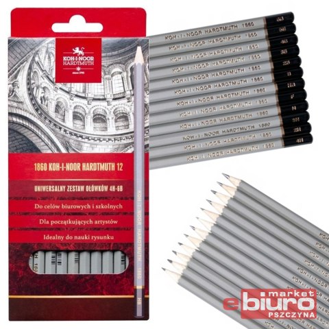 KIN OŁÓWEK GRAFITOWY 1862 4H-6B