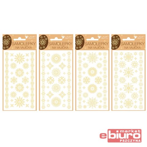 NAKLEJKI 831 WIELKANOC ŻELOWE SŁOMA 19X9CM MFP