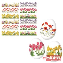 OWIJKI NA JAJKA 836 MIX WIOSENNE KWIATY 12SZT.