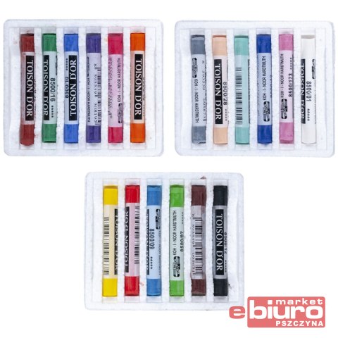 PASTELE SUCHE 8513 18 KOLORÓW TOISON DOR