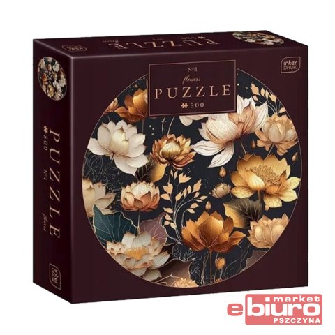 PUZZLE 500 ROUND FLOWERS 1 INT