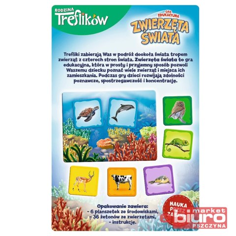 GRA ZWIERZĘTA ŚWIATA RODZINA TREFLIKÓW TREFL