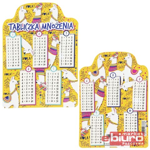 KARTA EDU TABLICZKA MNOŻENIA LAMY HENRY