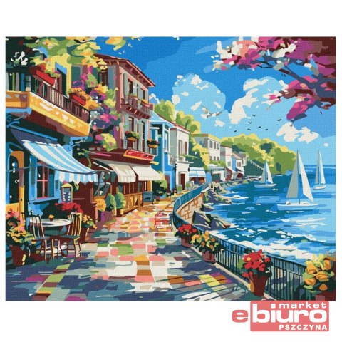 MALOWANIE PO NR IDEYKA 40X50CM MIASTO NAD OCEANEM