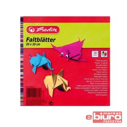 PAPIER KOLOROWY ORIGAMI 20x20 A'100 HERLITZ
