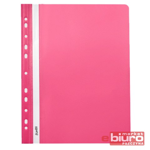 SKOROSZYT BANTEX EVO PERF A4 PP RÓŻOWY A'25