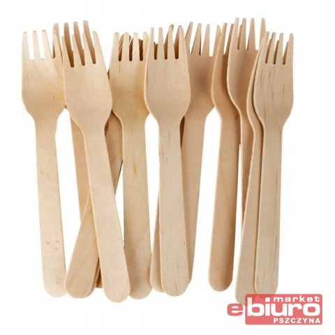 WIDELEC BIO DREWNIANY SZTUĆCE WIDELCE 16CM A'100