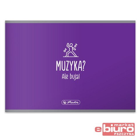 ZESZYT DO NUT A5 MUZYKA POPRZECZNY HERLITZ