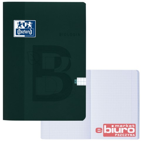 ZESZYT OXF BIOLOGIA A5 60 KARTEK 90G KRATKA