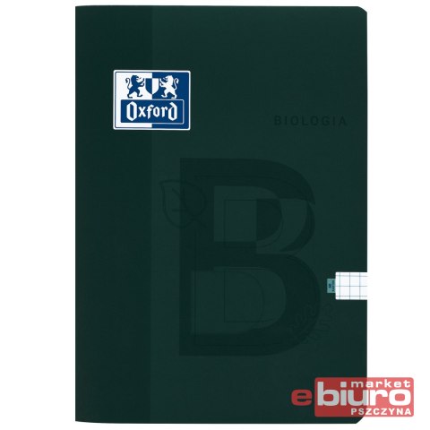 ZESZYT OXF BIOLOGIA A5 60 KARTEK 90G KRATKA
