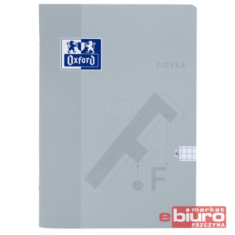 ZESZYT OXF FIZYKA A5 60 KARTEK 90G KRATKA